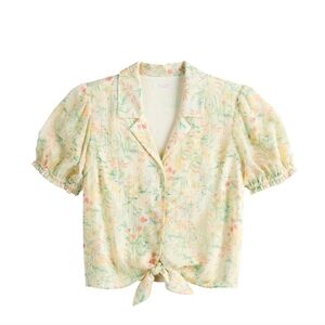 Lauren Conrad Button-Up Blouse